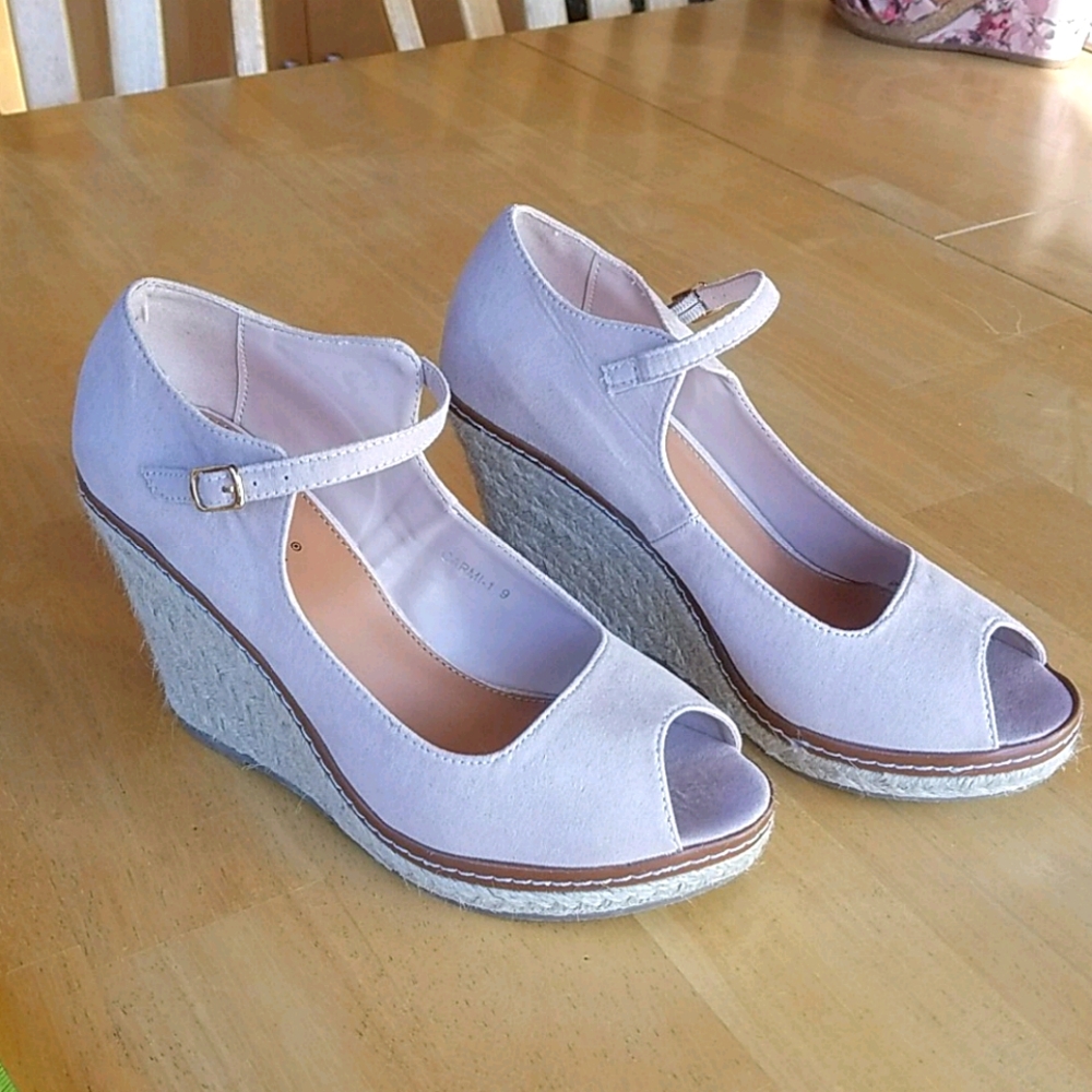 Light pink espadrilles